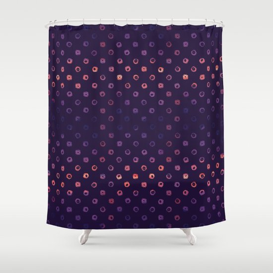 Abstract Gradient Circles On Purple Background Shower