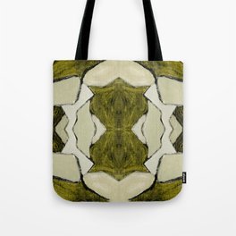 Modern Abstract Pattern Art Oil Painting On Canvas 2c48.1 Olive Green Pearl White Tote Bag
