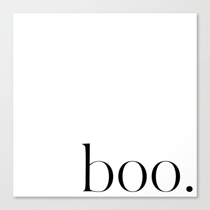 Boo, Halloween Quote Fall Art Autumn Holiday Black & White Simple Modern  Typography Wine Chiller by Lily Deer