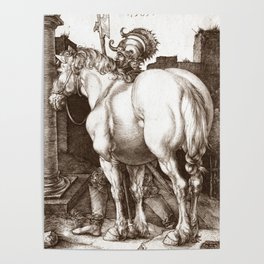 Albrecht Dürer "The Large Horse" Poster