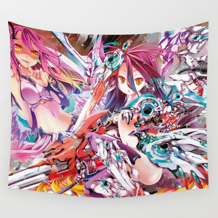 No Game No Life Jibril & Schwi Wall Tapestry