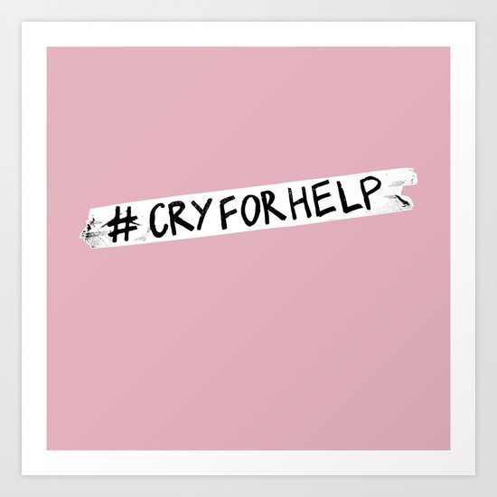 Hashtag Selfie Art Print