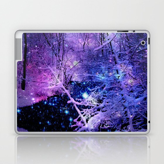 Cosmic River Galaxy Forest Laptop & iPad Skin