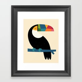 Rainbow Toucan Framed Art Print