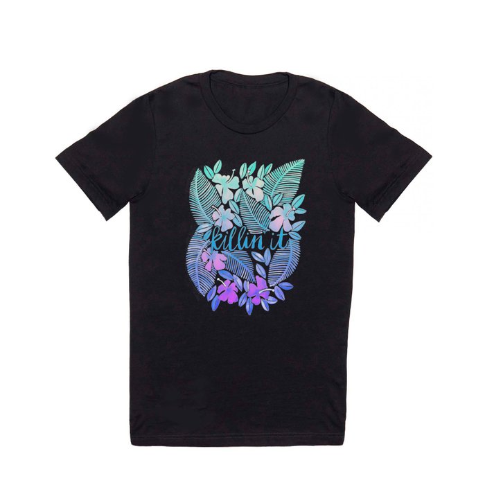 Killin' It – Turquoise + Lavender Ombré T Shirt