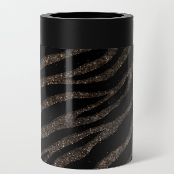 Ripped SpaceTime Stripes - Glitter Brown Can Cooler