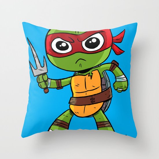 TMNT Raphael Throw Pillow