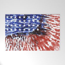 4th of July Tie-Dye Flag Welcome Mat