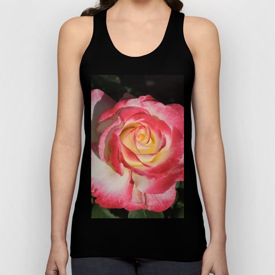 Multi-Hued Rose Unisex Tank Top