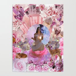 Pink Tourmaline Goddess Poster