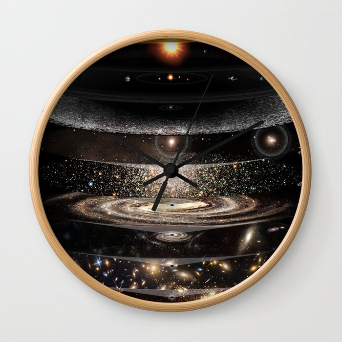 Universal Magnification (version with no text) Wall Clock