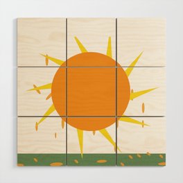 Our sun feeds us Wood Wall Art