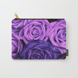 Purple Roses Carry-All Pouch