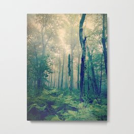 Walk to the Light Metal Print | Fog, Trees, Photo, Pacificnorthwest, Woodland, Mist, Hike, Travel, Ferns, Ethereal 