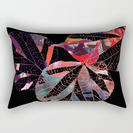 Leaf abstraction(1). Rectangular Pillow