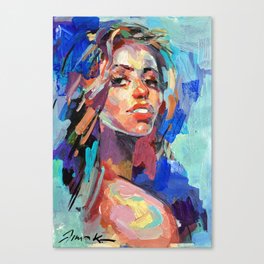 Portrait of a girl Canvas Print