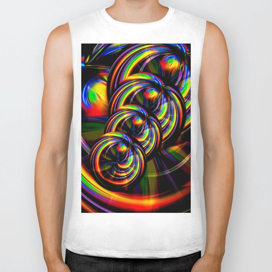 Creations in the color spectrum of the rainbow 3 Biker Tank
