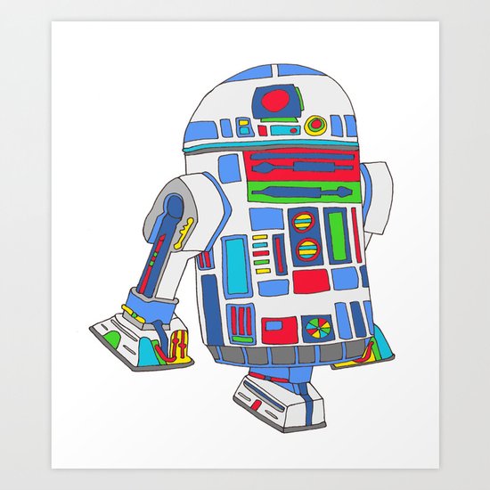 cool boys like epic droids Art Print