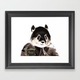 Panda Happy Birthday Framed Art Print