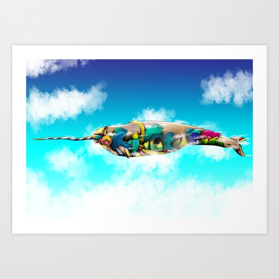 Narwhal Art Print