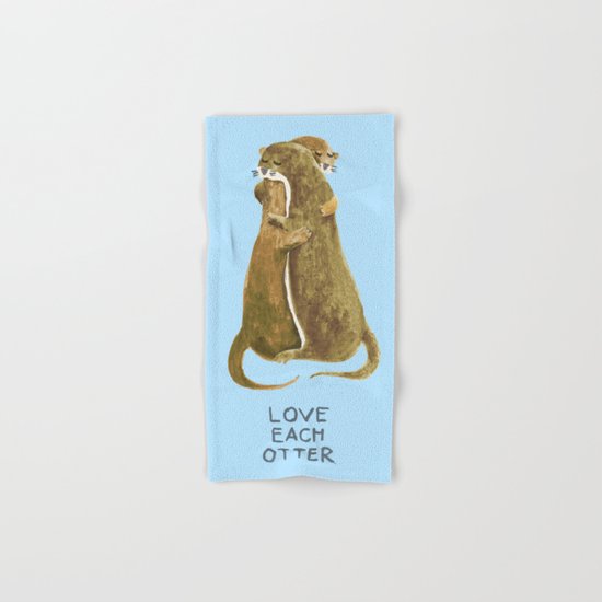 Love each otter Hand & Bath Towel