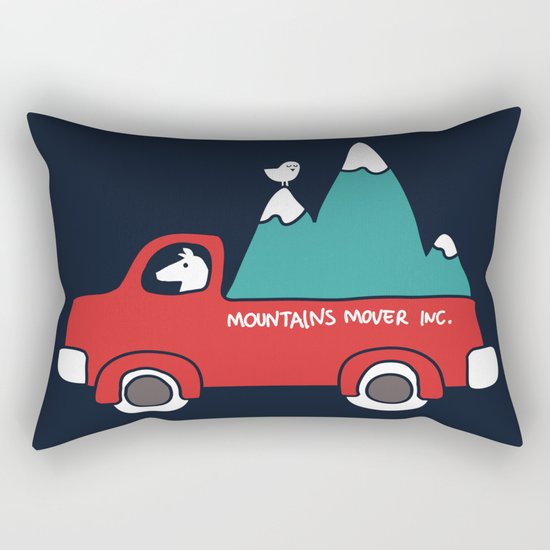 Moving Mountains Rectangular Pillow