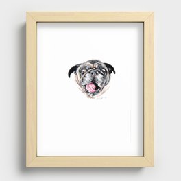 derp pug Recessed Framed Print