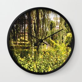 Outside, in the green Wall Clock