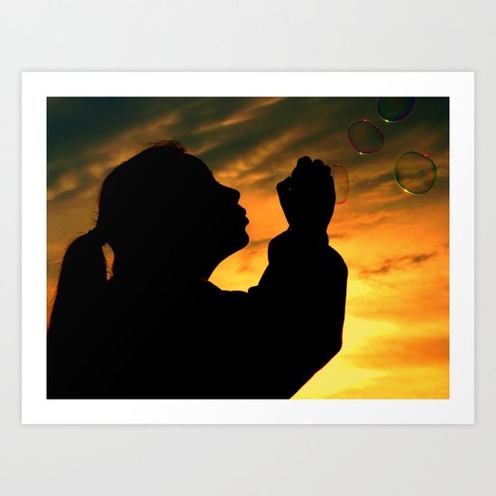 Bubbles in Paradise Art Print