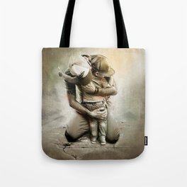 Father and Son Tote Bag