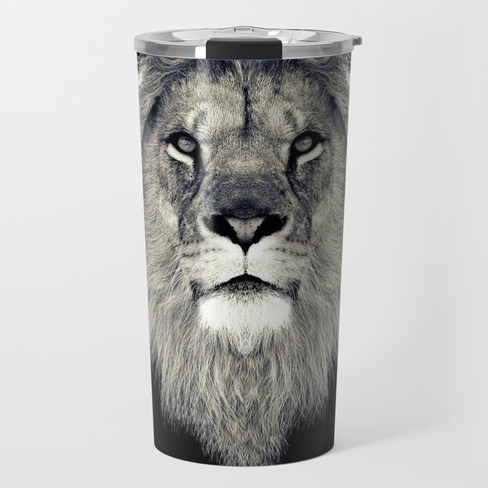 Lion Portrait Travel Mug