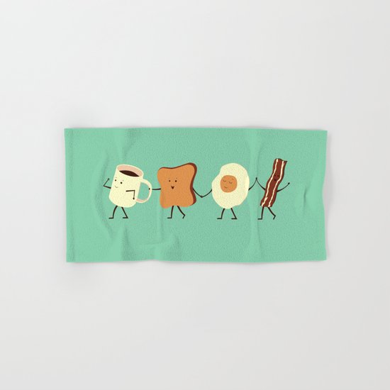 Let's All Go And Have Breakfast Hand & Bath Towel