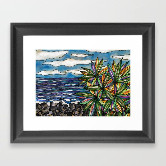 Bargara Beachscape Framed Art Print