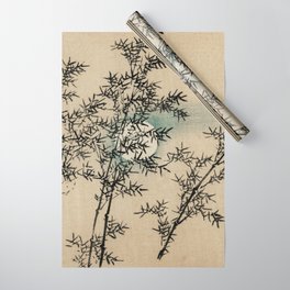Bamboo Branches Traditional Japanese Flora Wrapping Paper