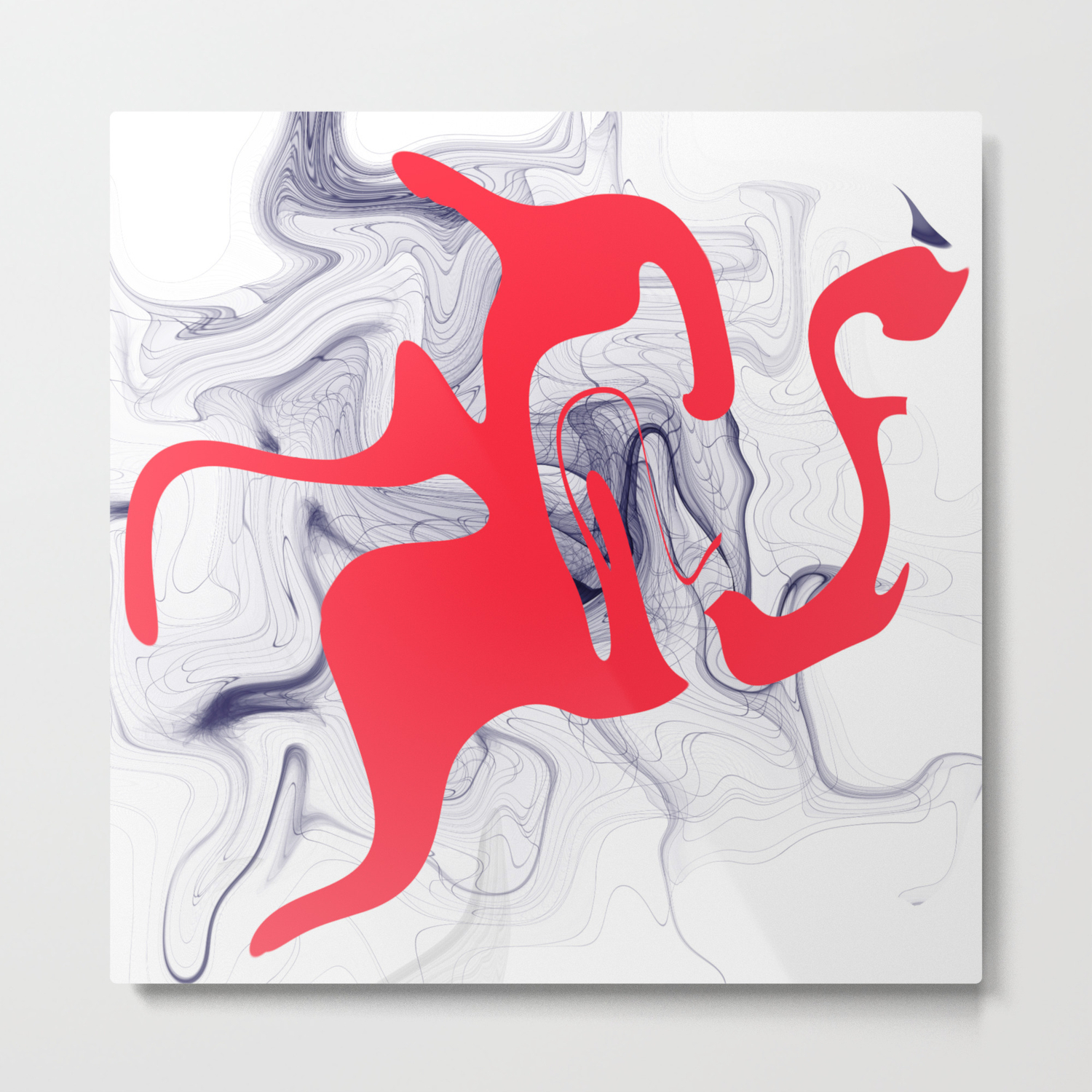 legetøj pølse sjælden RED – 20" x 20" (50 x 50 cm) Metal Print by elbkasper | Society6