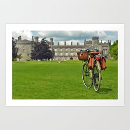 Cycling in Kilkenny Art Print