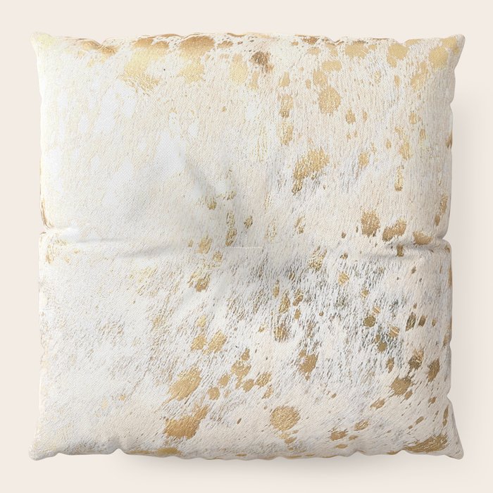 gold floor pillow