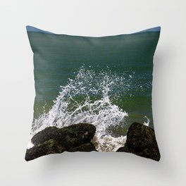 Water stone Hoek van Holland Throw Pillow