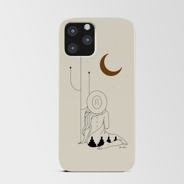 Talking to the Moon - Rustic iPhone Card Case