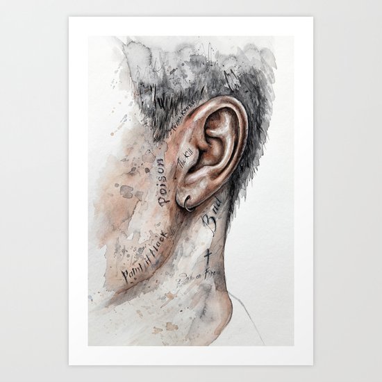 Ear Art Print
