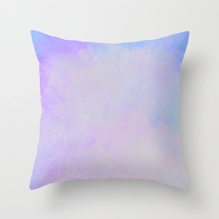 Dreamy soft violet blue Throw Pillow