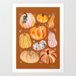 Pumpkins Galore Art Print