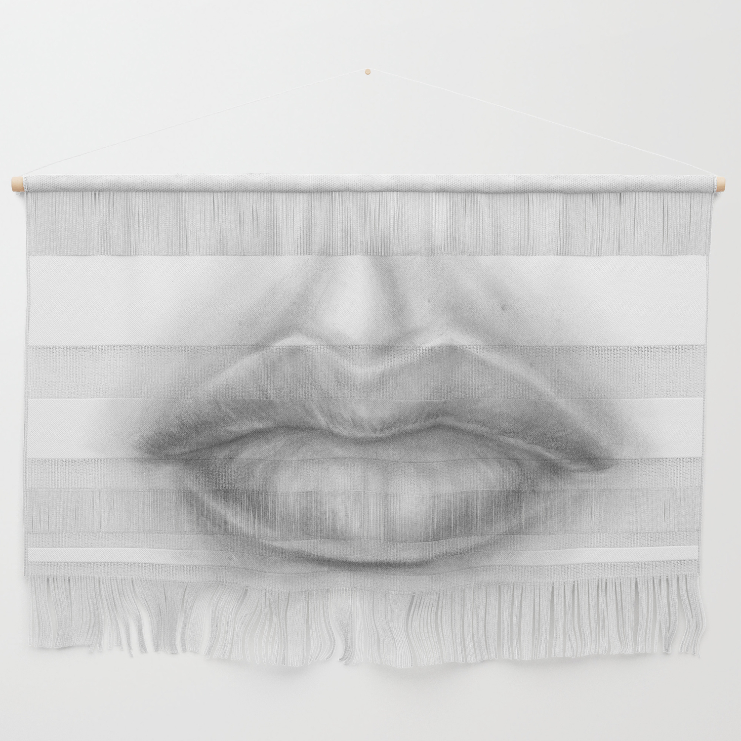 Pouty Sexy Lips Pencil Art Graphite Drawing Sexuality Face