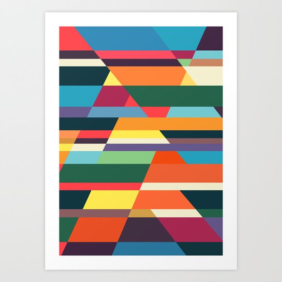 The hills run to infinity Art Print