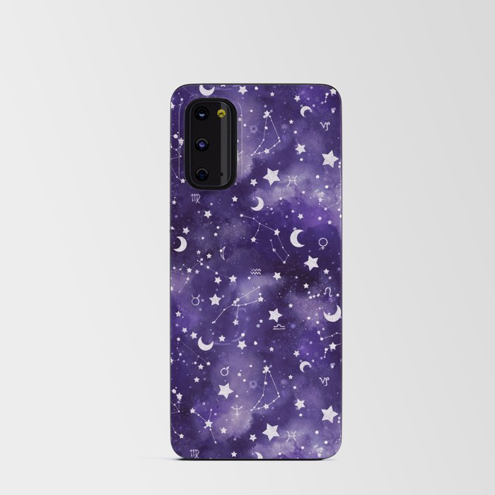 Zodiac Watercolor Ultraviolet Android Card Case