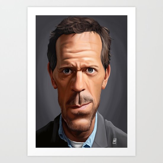 Celebrity Sunday ~ Hugh Laurie Art Print