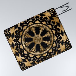 Dharma Wheel - Dharmachakra  Picnic Blanket