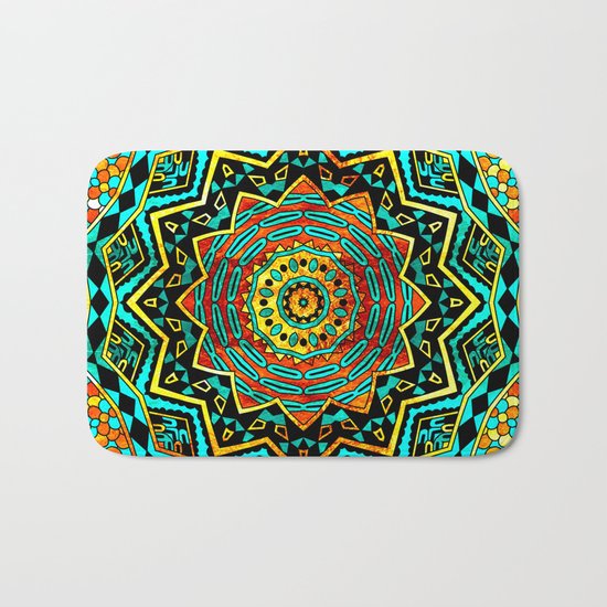 Copper Mandala Bath Mat