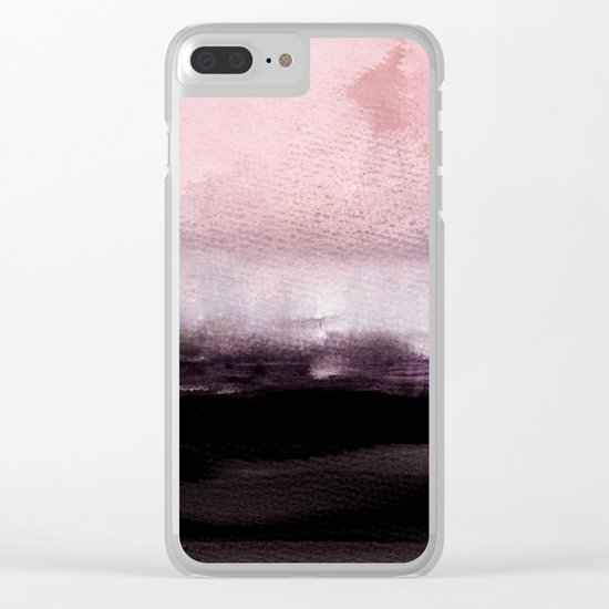 blush over purple Clear iPhone Case