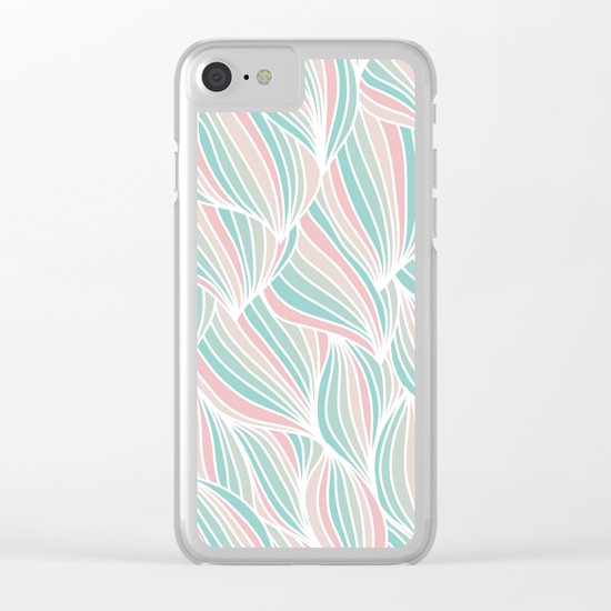 Cool Colorful Ocean Waves Clear iPhone Case